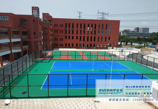 黑龍江硅PU籃球場