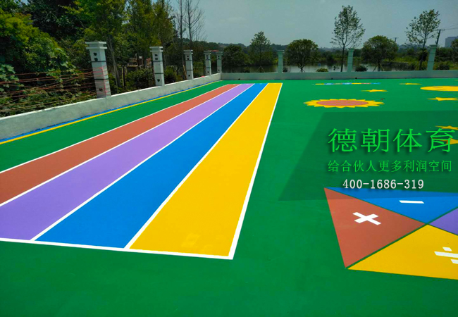 新國標(biāo)彩色EPDM塑膠跑道
