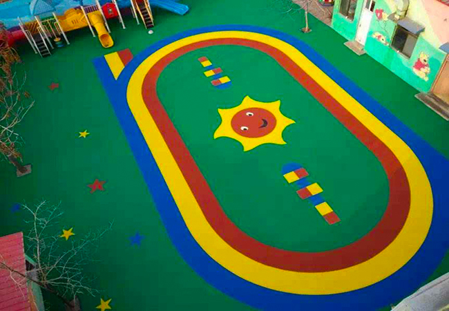 新國標EPDM彩色塑膠跑道