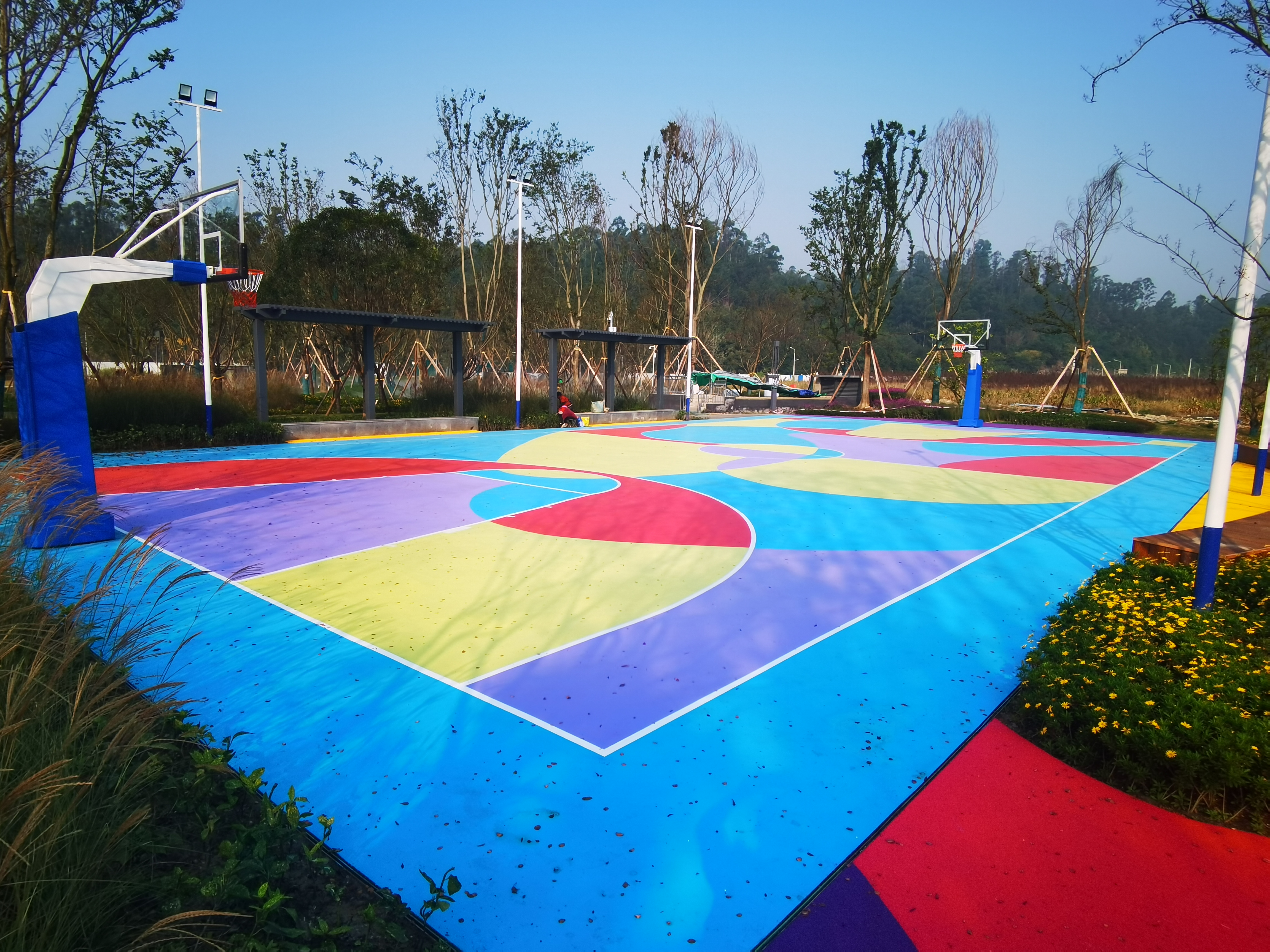 寧夏彩色EPDM塑膠跑道