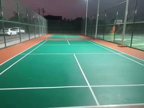 硅PU羽毛球場材料