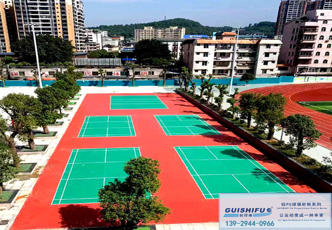 湖北硅PU籃球場(chǎng)