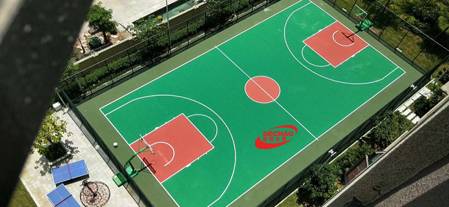 8mm硅PU籃球場(chǎng)