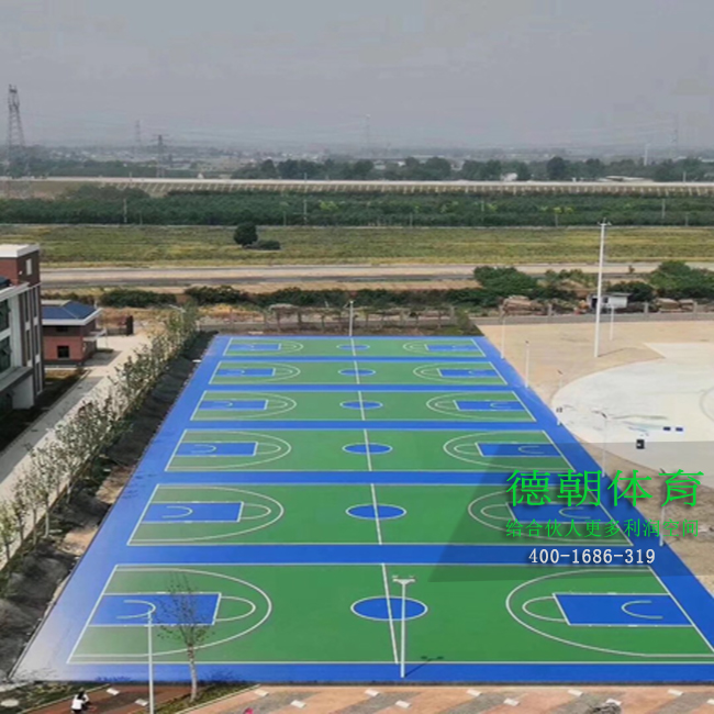 新國標硅pu籃球場