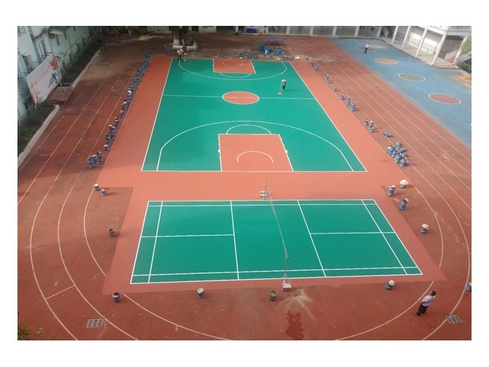 室外硅PU籃球場