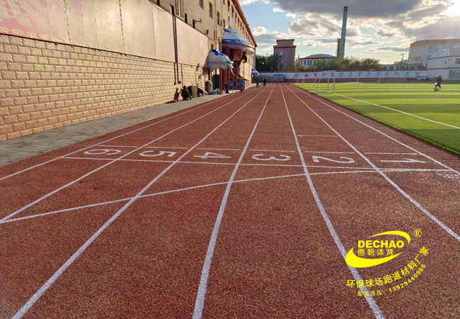 青海全塑型塑膠跑道材料