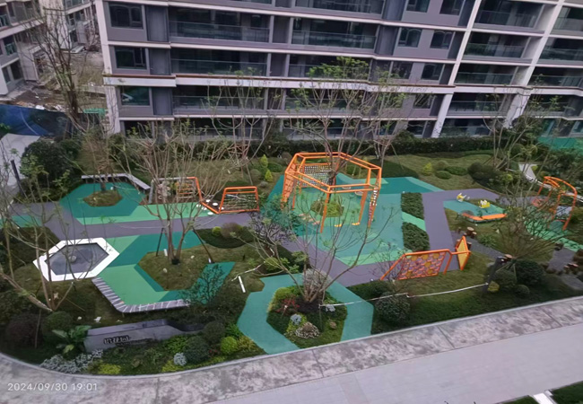 彩色EPDM塑膠跑道1