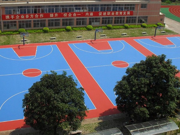 室外籃球場(chǎng)地面材料