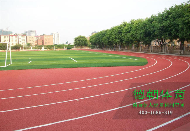 新國標(biāo)全塑型塑膠跑道材料