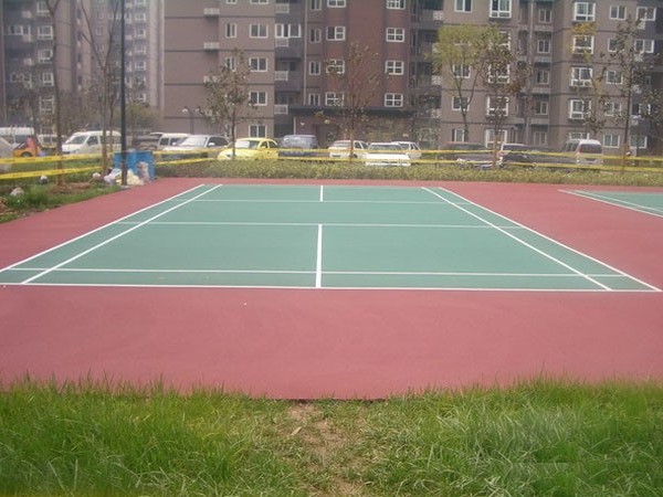 羽毛球場地面