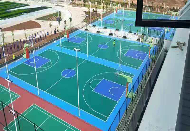 戶外硅pu球場材料