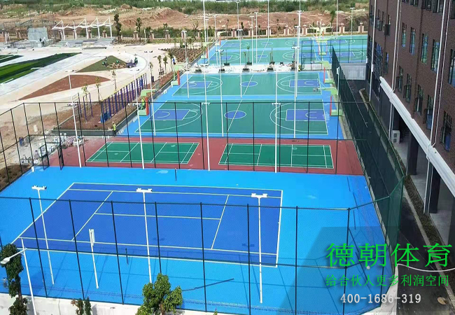 硬地丙烯酸球場鋪設